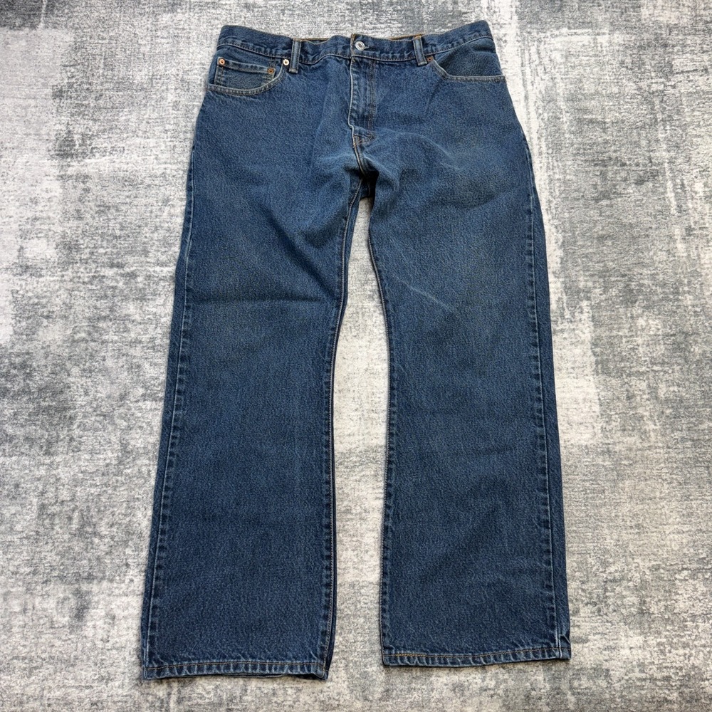 Y2K Levis Jeans Mens 36x29 Blue 517 Boot Cut Western Cowboy Skate Medium Wash